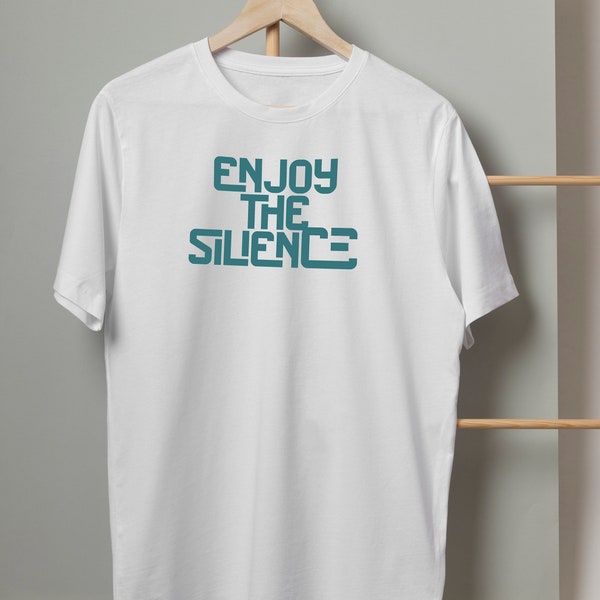 Enjoy The Silence T-Shirt | Depeche Mode Shirt | 80s Music Lyrics | Depeche Mode Fan Gift | Synth Pop Shirt | Band Shirt