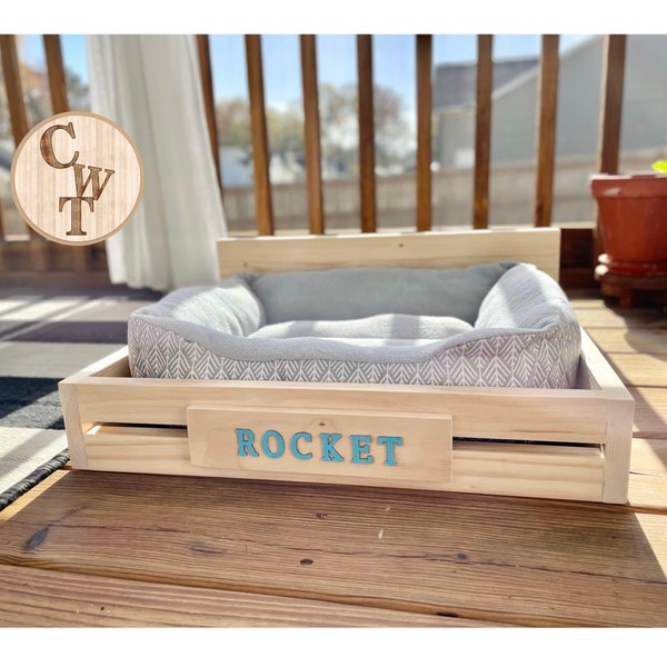 Wooden Pet Bed Etsy