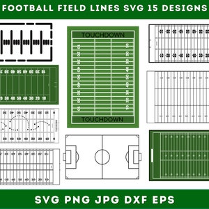 Football Field Lines Svg, Football Svg, Football Field Lines Clipart, Instant Download, Football Field Lines, Digital Download, Silhouette