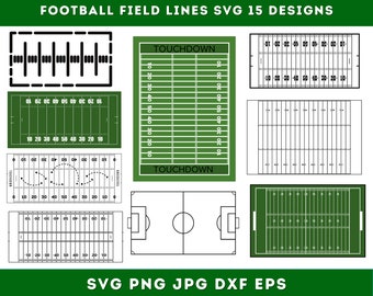Football Field Lines Svg, Football Svg, Football Field Lines Clipart, Instant Download, Football Field Lines, Digital Download, Silhouette