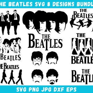 8 The Beatles Svg Bundle, The Beatles Shirt Svg, The Beatles Png, Music Svg Design, Svg Files For Cricut, Beatles Lover Svg,Instant Download