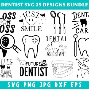 Dentist Svg Bundle, Dentist Png Bundle, Dentist Clipart, Dentist Quotes Bundle, Dental Svg Bundle, Dental Shirt Svg, Svg Files For Cricut