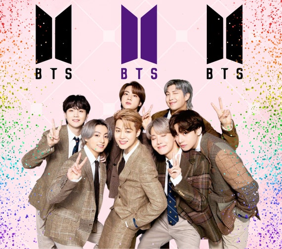 Bts Tumbler Wrap Template, Bts Tumbler Png, Sublimation Tumbler