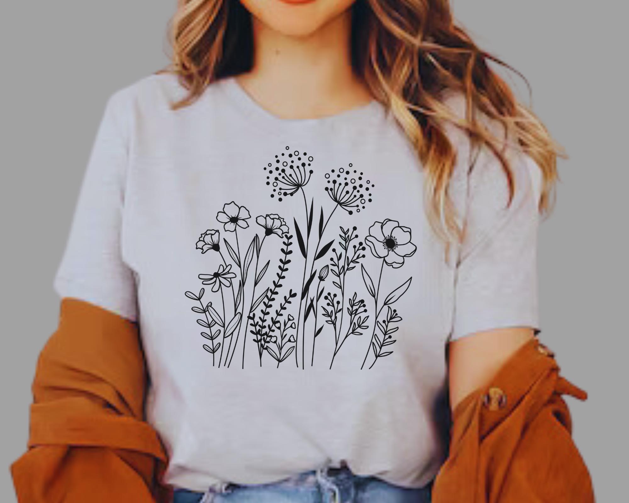 Wildflowers Svg Png Bundle, Wild Flowers Svg, Bouquet Flowers Svg ...