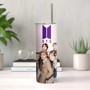 Bts Tumbler Wrap Template, Bts Tumbler Png, Sublimation Tumbler Wrap, Bts Tumbler, Bts Gifts, 20 oz Skinny Tumbler, Digital Download