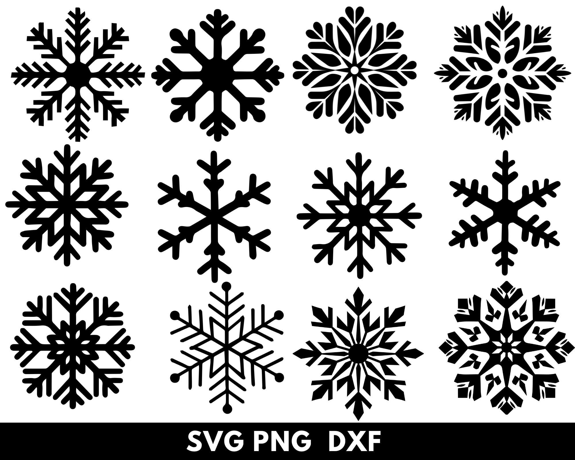 Snowflake Svg Router Snowflakes Svg Bundle, Set of 70 Snowflakes Png, Winter Snowflakes ...