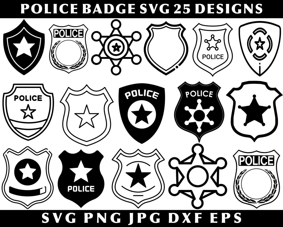 Police Badge Svg Bundle, Police Badge Png, Badge Svg Bundle, Police ...