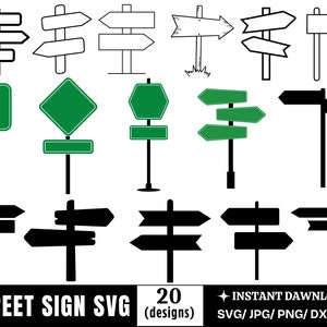 道路標識 SVG、道路標識 PNG、道路標識 SVG、Cricut 用 SVG ファイル、カスタム道路標識、一時停止標識 SVG、SVG バンドル、空白の道路標識