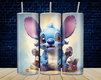 Stich Tumbler Wrap Png, 20 oz Tumbler Wrap, Stich Tumbler Wrap Png, Stich 3d Tumbler Wrap, Tumbler Wrap, Instant Download
