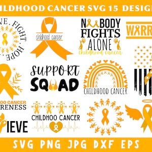 Childhood Cancer Svg, Childhood Cancer, Cancer Ribbon Svg, Childhood Cancer Png, Cancer Awareness Svg, Cancer Svg, Svg Files For Cricut