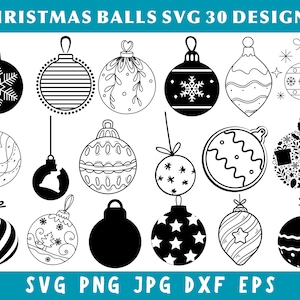 Christmas Svg, Christmas Balls Svg Bundle, Christmas Clipart, New Year Svg, Christmas Cut File, Christmas Svg Files, Christmas Png, Cricut