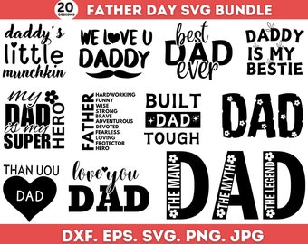 Fathers Day Svg Bundle, Dad Svg, Father Svg, Papa Svg, Best Dad Ever ...