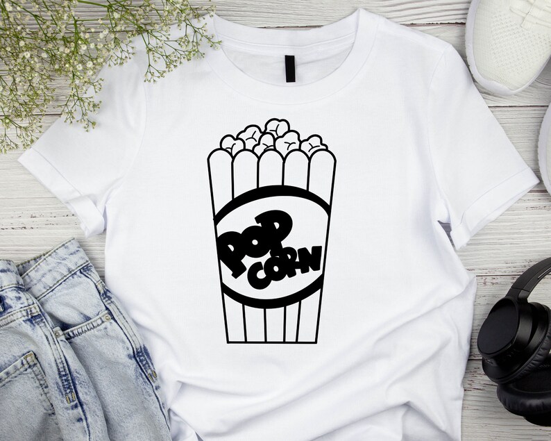 Popcorn Svg, Popcorn Png, Popcorn Bucket, Silhouette Svg, Popcorn Box