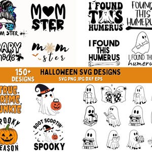 150+ ultimative Halloween-Svg-Bundle, Halloween-Svg, lustiges Halloween-Svg, gruselige Saison-Svg, Sofortiger Download, Cut Files Cricut, Silhouette
