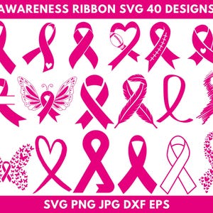 Awareness Ribbon Svg, Cancer Awareness Ribbon Png, Breast Cancer Svg, Cancer Ribbon Svg, Survivor Ribbon Svg, Instant Download, Silhouette