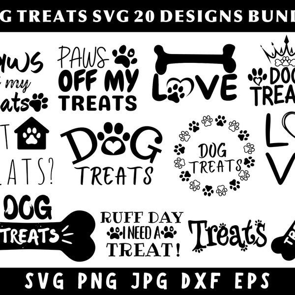 Dog Treat Bundle Svg, Dog Svg Bundle, Dog Treat Png Bundle, Dog Treat Dxf, Dog Treat Vector, Svg Files For Cricut, Instant Download, Cricut