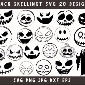 20+ Digital Download Jack Skellington Cut Files, Jack Skellington Png, Svg Bundle, Svg Files For Cricut