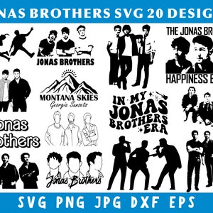 Jonas Brothers Svg, Svg Cut File, Svg For Shirts, Funny Jonas Brothers, Svg Files For Cricut, Popular Svg, Celebrity Svg, Instant Download