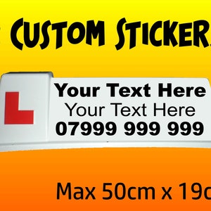 3x For Sale Phone Number Decal Sticker For Car Van Window Car Sale Sign