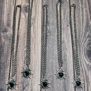 Spike Herz Choker Halskette l Schmuck l Gothic Kette l Accessoires