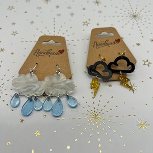 Cloud Earrings l Dangle Earrings