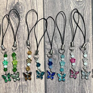 Mini Butterfly Phone Charm l Keychain l Phone Accessories l Phone Strap l Accessories