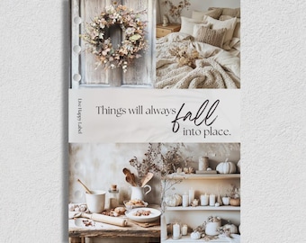 Fall Autumn A5 Planner Dashboard