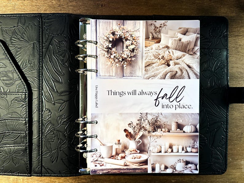 Fall Autumn A5 Planner Dashboard - Etsy