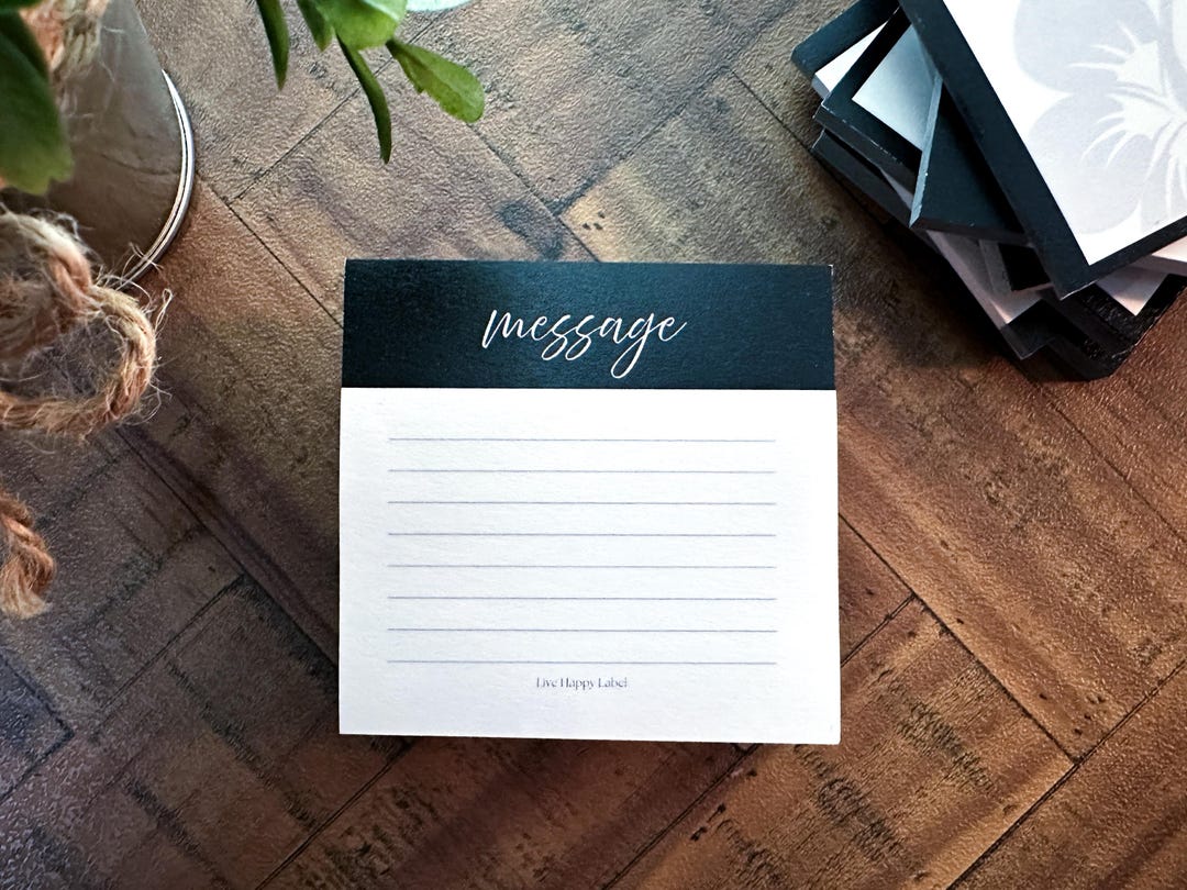 Minimalist Message Sticky Notes | Lined Note Pad, 3x3 in (50 Sheets) - Etsy