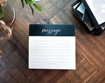 Minimalist Message Sticky Notes | Lined Note Pad, 3x3 in (50 Sheets)