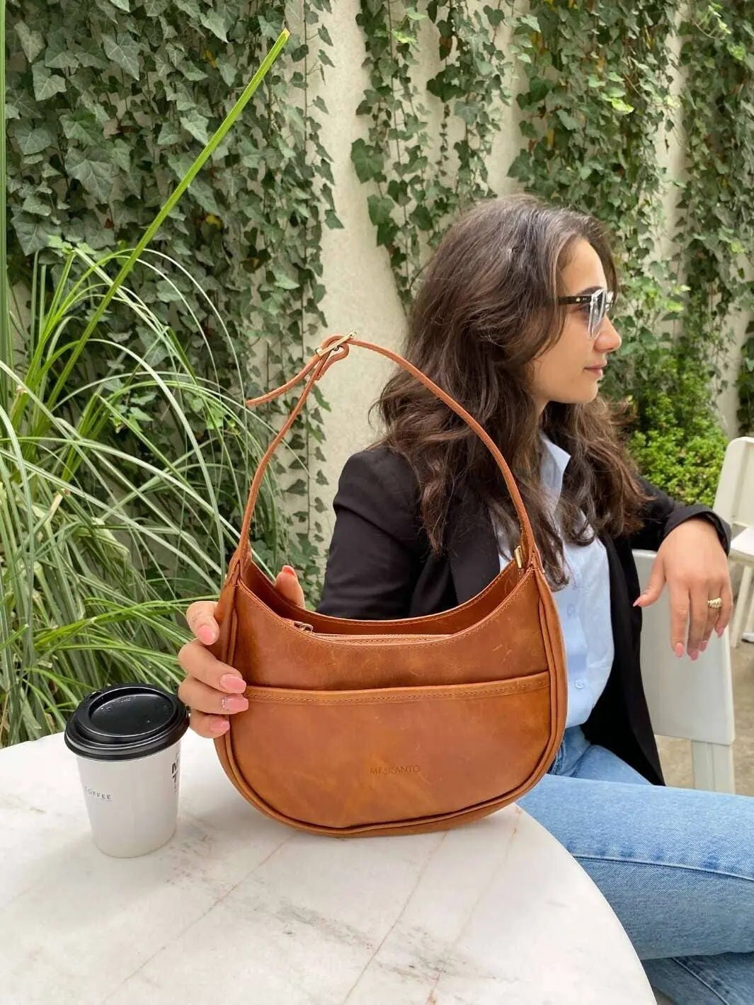 Mia Women s Handmade Leather Shoulder Bag
