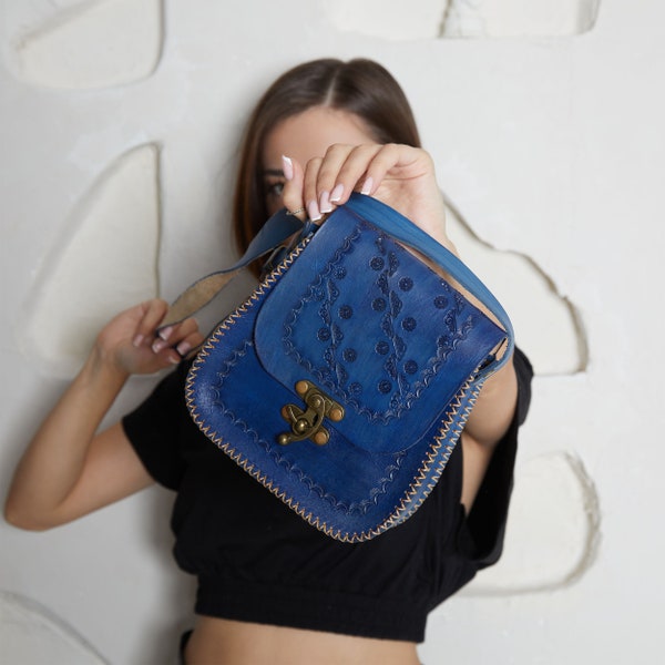 Mini Leather Crossbody Bag Etsy