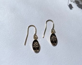Delicate gold tree of life earrings
