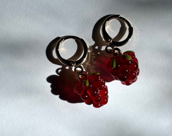 Berry fruit earrings
