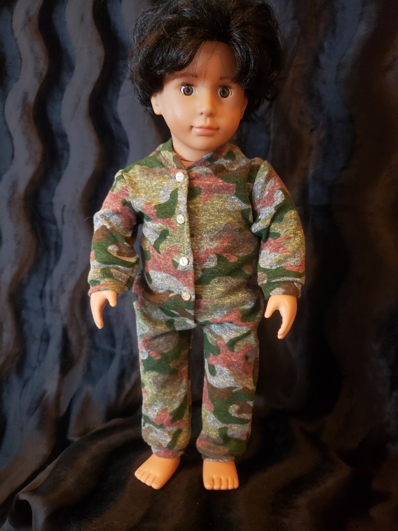 Onesie Pajamas With Trap Back Door for 18 Inch Dolls Etsy