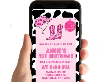 Invitación de vaquera: Invitación para el primer cumpleaños, Hombre, me siento como si fuera uno, Country Western (Editable)