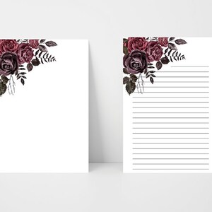 Floral Letterhead Template: Printable Stationery Paper (PDF Download)