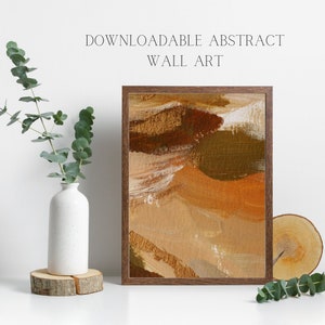 Modern Abstract Art Print: Earth Tones (Digital Download)