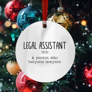 Legal Assistant Gift, Legal Assistant Ornament, Paralegal Gift, Lawyer Gift, Law Student Gift, Law School Gift, New Legal Assistant