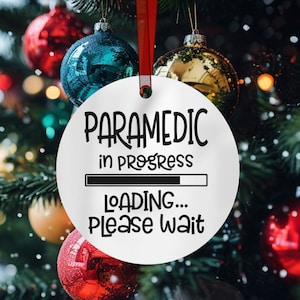 Paramedic, Paramedic Gifts, Paramedic Ornament, First Responder Gift, EMT Gift, Ambulance Driver, EMS Ornament, Personalized Custom Ornament