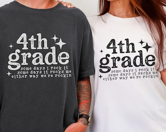 Comfort Colors 4th Grade Teacher Shirt, Fourth Grade Teacher Tee,4th Grade Shirt, Back To School Tee,Teacher Group Shirt,First Day of School