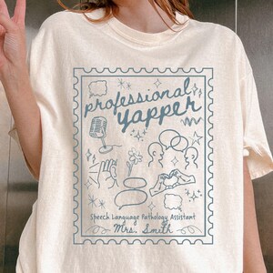 SLPA Shirt, Custom SLPA Gift, Comfort Colors Shirt, Speech Language Pathologist Assistant, SLPA Personalized Gift, Speech Therapy Gift