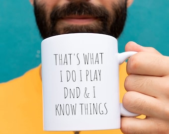 Dungeons and Dragons Mug, D20 Mug, Dungeon Master Mug, Dungeon Master Gift, DnD Player Gift, Dungeon Master, ttrpg Mug, DnD Dice Mug, DM Mug