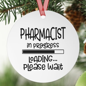 Pharmacist Gift, Pharmacy Gift, Personalized Ornament, Pharmacy Ornaments, Funny Pharmacist Gift, Gift for Pharmacist, Custom Ornament