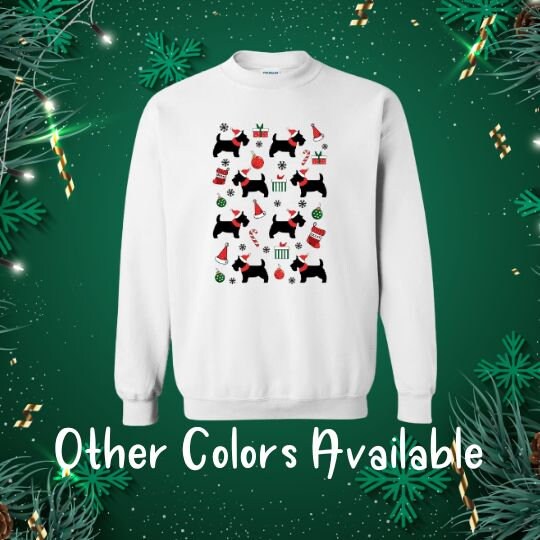 Scottie Dog Sweater - Etsy