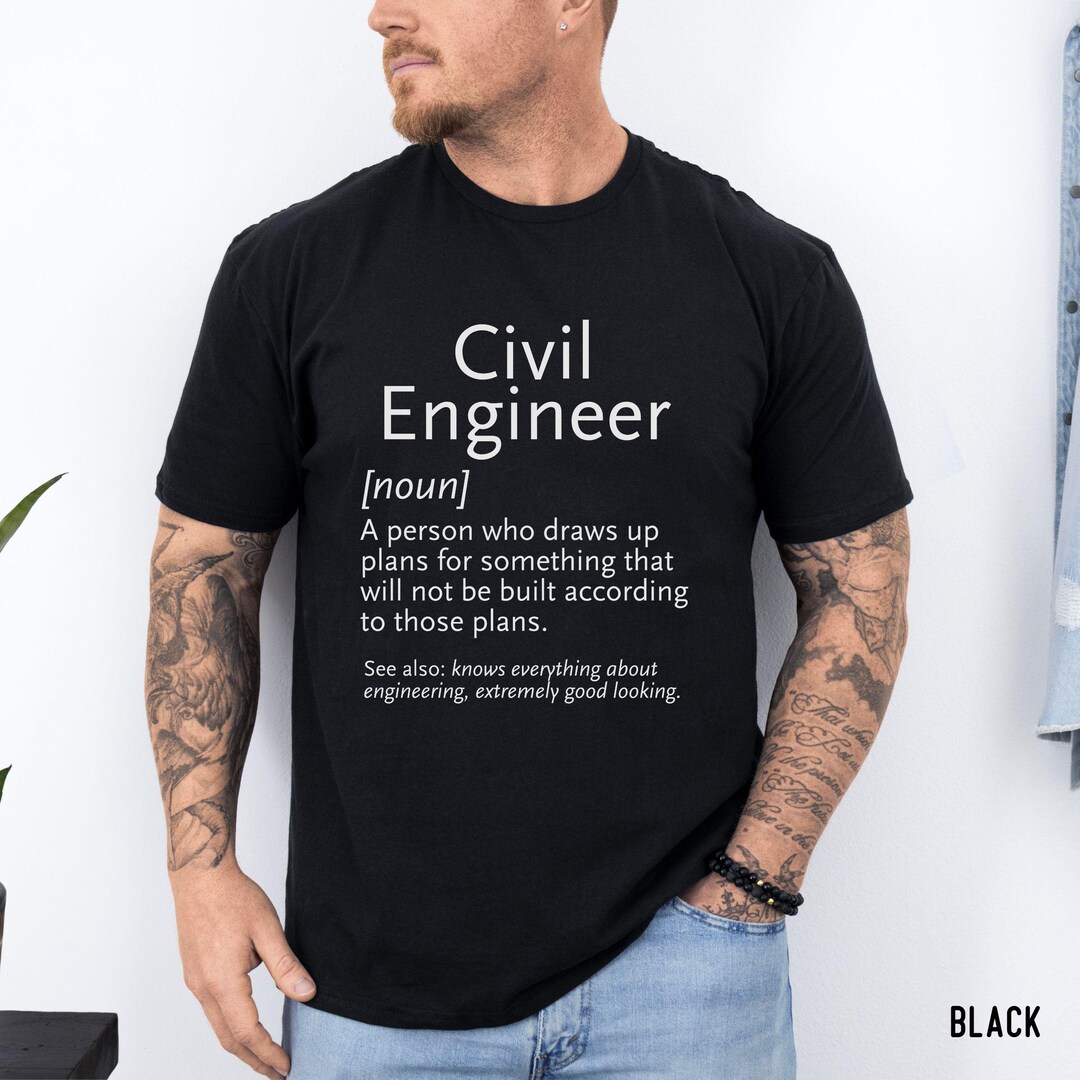 Civil Engineer Gift, Engineering Gift for Dad, Civil Engineering Shirt ...