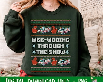 Paramedic Sweatshirt png, Ugly Christmas Sweater png, Paramedic Gifts, Funny Paramedic Gift, Ambulance Driver png, EMT png, EMT png, EMS png
