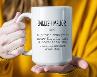 Literature Mug, English Major Gifts, English Major Mug, Funny English Major Gift, English Student Gift, English Literature