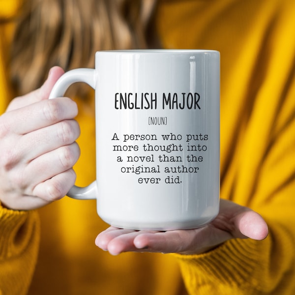 Literature Mug, English Major Gifts, English Major Mug, Funny English Major Gift, English Student Gift, English Literature