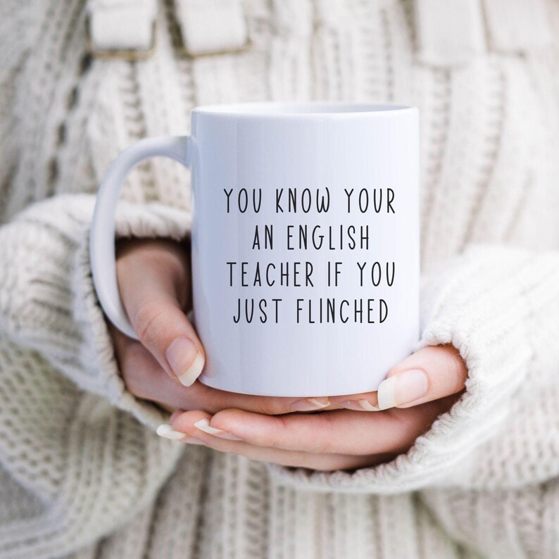 English Teacher Gift, Grammar Teacher Gift, Teacher Definition, Gift
